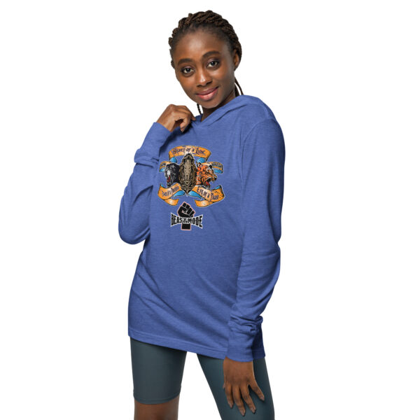 Beast Mode Power Fist, Hooded Long-Sleeve Tee